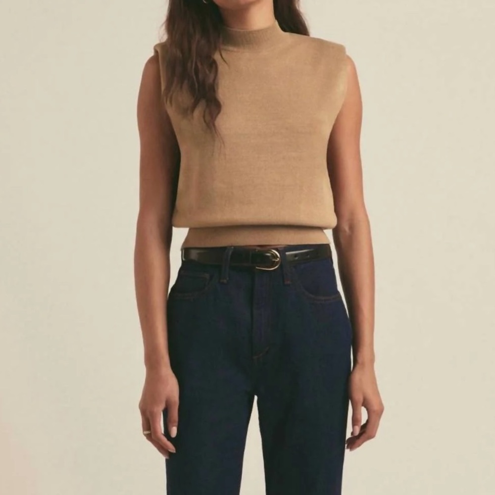 NWT Favorite Daughter Whitney Top in Tan (Tobacco) size small